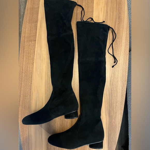 STUART WEITZMAN Over-the-Knee black Women's Boots suede size 8.5 🎩